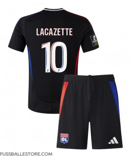 Günstige Olympique Lyonnais Alexandre Lacazette #10 Auswärts Trikotsatzt Kinder 2024-25 Kurzarm (+ Kurze Hosen)